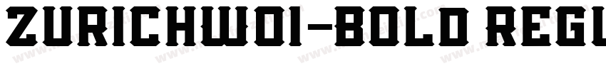 ZurichW01-Bold Regul字体转换